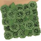 Flores artificiais N&T NIETING Roses Foam com caules x25 Army Green
