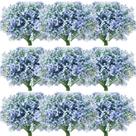 Flores artificiais para bebês Janinka, 30 unidades azuis (53 cm)