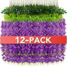Flores artificiais penduradas Alotiki Wisteria 1,1 m - roxas x12