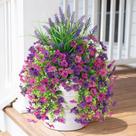 Flores artificiais penduradas Homsunny Daisy Purple (3 pacotes)