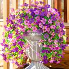 Flores artificiais penduradas INSPRING Daisy com eucalipto x2