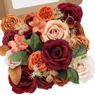 Flores artificiais Serwalin Silk Roses, buquê de outono, decoração DIY Flores artificiais Serwalin Silk Roses, buquê de outono, decoração DIY