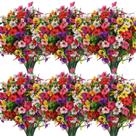 Flores Artificiais SHareconn 48 Pacotes Resistentes a UV Flores Artificiais SHareconn 48 Pacotes Resistentes a UV