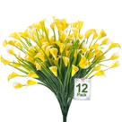 Flores artificiais TURNMEON Calla Lily 12 pacotes (300 cabeças)