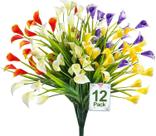 Flores artificiais TURNMEON Calla Lily 12 pacotes (300 cabeças)
