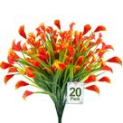 Flores artificiais TURNMEON Calla Lily 20 pacotes (500 cabeças)