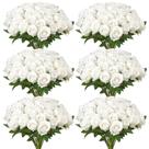 Flores Artificiais VEVOR 120 Rosas de Espuma Brancas 50 cm