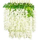 Flores artificiais Vine GPARK Wisteria 45 polegadas, pacote com 12