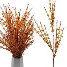 Flores artificiais Wootkey Fake Fall Jasmine 5 peças 75 cm