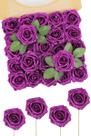 Flores Artificiales N&T NIETING Espuma Moradas Luminosas 50 unidades