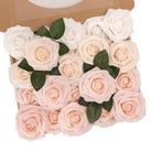 Flores Artificiales N&T NIETING Rosas Falsas 25 Piezas Rosa Blush