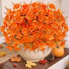 Flores Artificiales TURNMEON Mums Decoración de Acción de Gracias 12 Paquetes