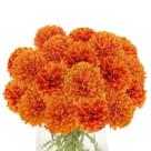 Flores de crisântemos de seda artificial, 20 unidades para decoração