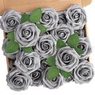 Flores de espuma artificial N&T NIETING rosa cinza 25 unidades com caules