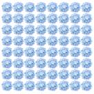 Flores de hortênsia artificiais Auihiay Blue Purple x64 com caules