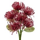Flores de outono de crisântemo artificial Briful 6 peças cor de vinho