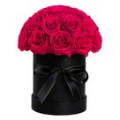Flores preservadas Hover Flower 27 Roses Dome Hot Pink
