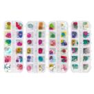 Flores secas Gartful 4 caixas para materiais artesanais de resina DIY