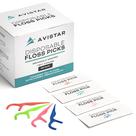 Floss Picks Avistar 450 embalado individualmente, tamanho de viagem