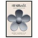 Flower Claw Clip The Hair Edit Secret Garden Slate Blue