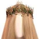Flower Crown MOSTORY Woodland Fairy Leaf Elf para mulheres