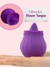 Flower Tongue Estimulador em Formato de Flor com Língua Flower Tongue Estimulador em Formato de Flor com Língua