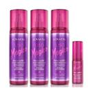 Fluido Termoativado 3 Unidades 200 ml + Óleo Disciplinante 30 ml Liso Mágico Lowell