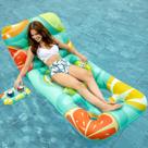 Flutuador de piscina inflável Jasonwell Adult com encosto ajustável