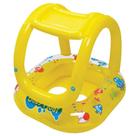Flutuador para Bebê com Cobertura Amarelo 66x66 cm Jilong