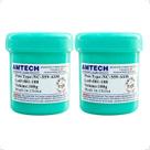Fluxo Pastoso Amtech Nc 559 Asm Lot 81-188 100g Made In China Bga Reballi Cor Azul-celeste