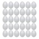 Foam Eggs Crafjie 30 unidades de 8 cm de poliestireno artesanal branco