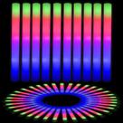 Foam Glow Sticks EXCECAR 42PCS LED Light Up 3 modos de piscar
