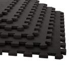 Foam Mat Tiles Stalwart, pacote com 12, 48 m², preto interligado