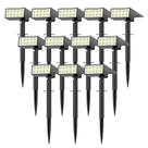Focos de Solo Solares WENATY, Kit com 12, à Prova dÁgua, 4 Modos