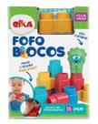 Fofo Blocos Bloco de Montar 15 peças 1010 - Elka Fofo Blocos Bloco de Montar 15 peças 1010 - Elka
