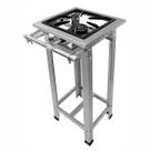 Fogão 1 Boca Industrial Alta Pressão Em Inox Com Pé Grelha 30x30 Kit Registro Fogão 1 Boca Industrial Alta Pressão Em Inox Com Pé Grelha 30x30 Kit Registro