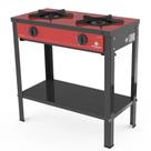 Fogão 2 bocas progás vermelho prge-200 gourmet color indl