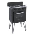 Fogão 2 Bocas Simples Gemini Vetro Preto Fosco Gás GLP Com Forno GMV200 - Venax 7509 Fogão 2 Bocas Simples Gemini Vetro Preto Fosco Gás GLP Com Forno GMV200 - Venax 7509