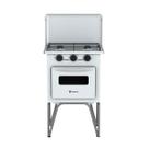 Fogao 2 Bocas Venax Gemini Tampa de Metal Branco Gas Glp