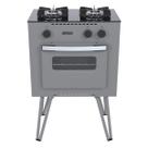 Fogao 2 Bocas Venax Mini Cook Grafite Gas Glp Fogao 2 Bocas Venax Mini Cook Grafite Gas Glp