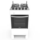 Fogão 4 Bocas A Gás Acendimento Automático Realce Bivolt Cr209 Branco Branco 127/220