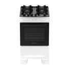 Fogão 4 Bocas à Gás Atlas Mônaco Top Glass Acendimento Automático e Mesa de Vidro Branco Bivolt