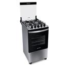 Fogão 4 Bocas a Gás Brastemp BFO4NBRUNA com Acendimento Automático Inox Bivolt