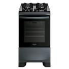 Fogão 4 Bocas à Gás Dako Supreme Acendimento Automático Mesa de Vidro Painel Touch Titânio Bivolt