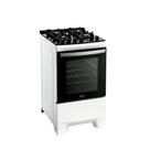 Fogão 4 Bocas a Gás Dako Supreme Glass Mesa de Vidro e Forno de 60L Bivolt Branco