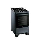 Fogão 4 Bocas a Gás Dako Supreme Timer Glass com Mesa de Vidro e Forno 60L Titanium Bivolt