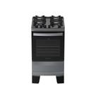 Fogão 4 Bocas Atlas Agile Up Glass Automático Mesa De Vidro Titanium Bivolt