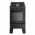 Fogão 4 Bocas Atlas Automático Mesa de Vidro Milão Glass Preto Fogão 4 Bocas Atlas Automático Mesa de Vidro Milão Glass Preto