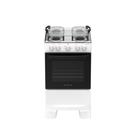 Fogão 4 Bocas Atlas Coliseum Plus Mesa De Inox A Gás Manual Branco