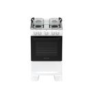 Fogão 4 Bocas Atlas Coliseum Plus Mesa Inox Branco